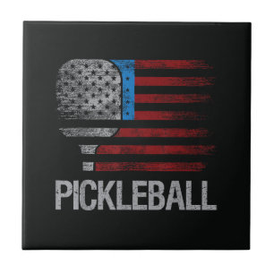 Azulejo Jugador de Pickleball Amante del Paddleball de la 