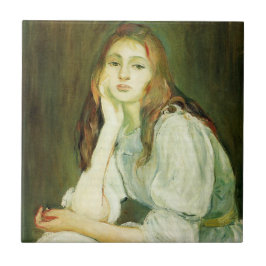 Azulejo Julie Daydreaming (bella joven mujer)