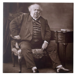 Azulejo Julio Janin (1804-74), de 'Galerie Contemporaine
