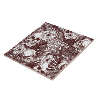 Azulejo Jungla Skulls Tile
