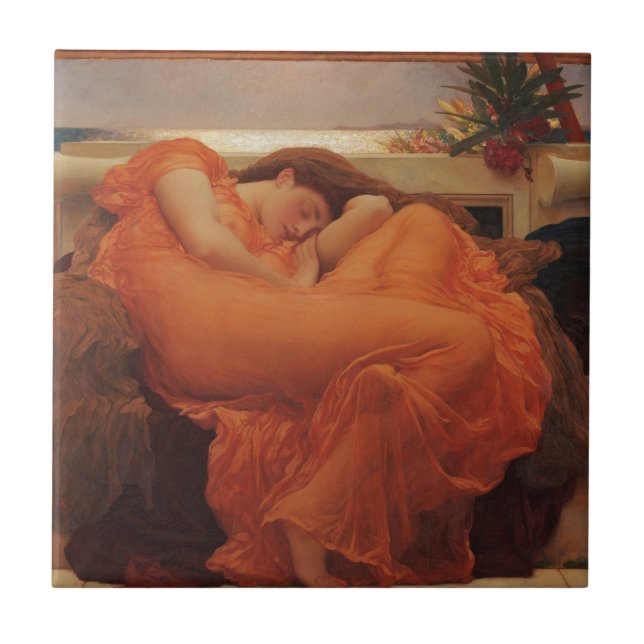 Azulejo Junio en llamas Impresión de Arte Fino Frederic Le (Frente)