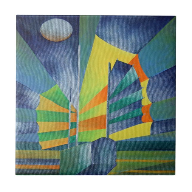 Azulejo Junk A La Luz De La Luna De La Silencio (Frente)