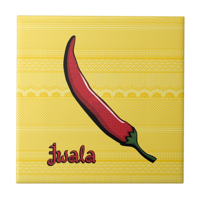 Azulejo Jwala Chili Pepper Tile (Frente)