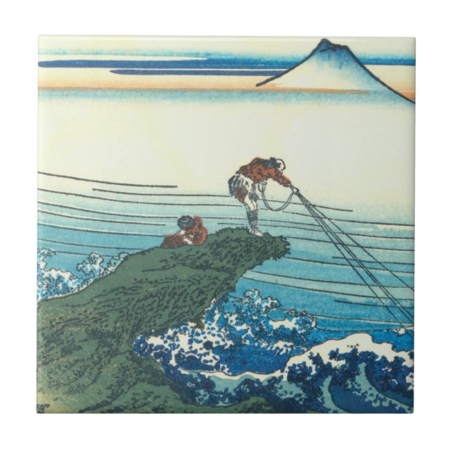 Azulejo Kajikazawa en la provincia de Kai (Frente)