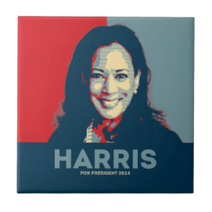 Azulejo Kamala Harris Por La Presidencia 2024 - Esperanza