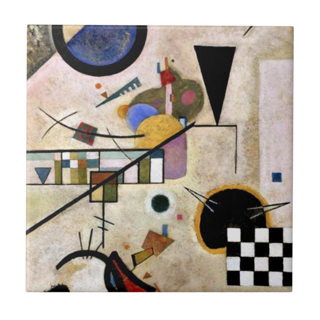 Azulejo Kandinsky - Acuerdos opuestos, (Frente)