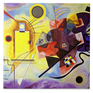 Azulejo Kandinsky - Amarillo-Rojo-Azul