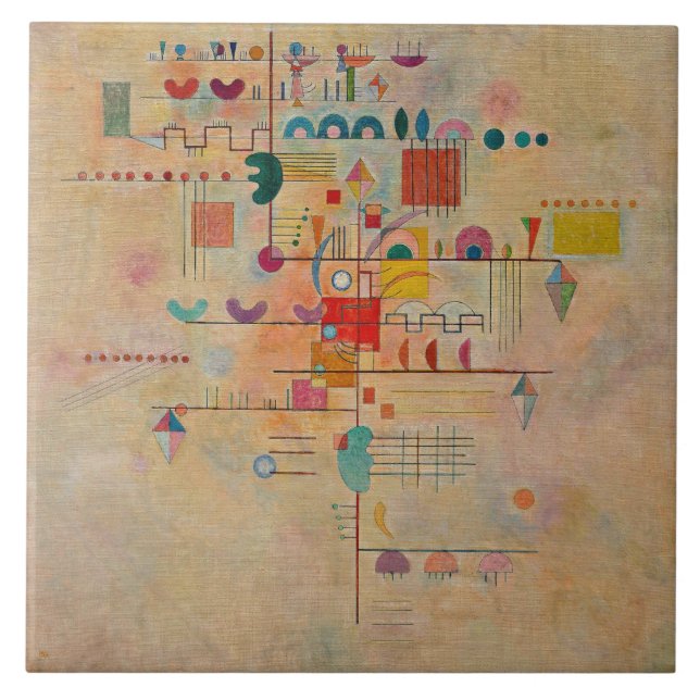 Azulejo Kandinsky - Ascenso Elegante (Frente)