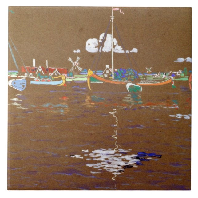 Azulejo Kandinsky - Barcos (Frente)