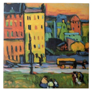 Azulejo Kandinsky - Casas en Munich,