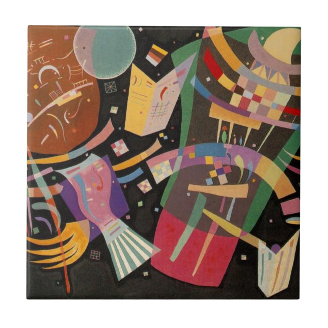 Azulejo Kandinsky Composition X Resumen Material gráfico (Frente)