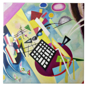 Azulejo Kandinsky - Cuadrícula Negra