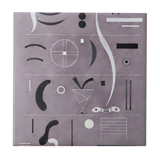 Azulejo Kandinsky - Cuatro Partes, (Frente)