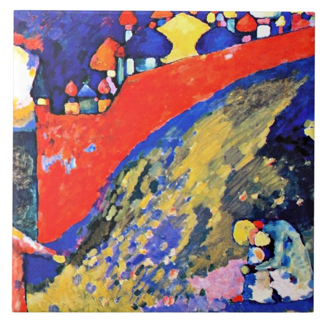 Azulejo Kandinsky - Destino de Muro Rojo   (Frente)
