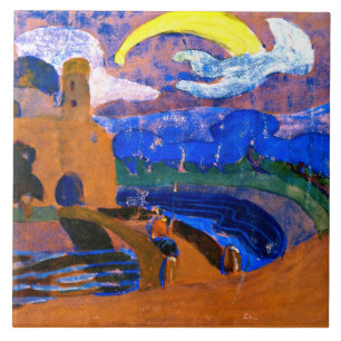 Azulejo Kandinsky - El cometa, pintura colorida abstracta,