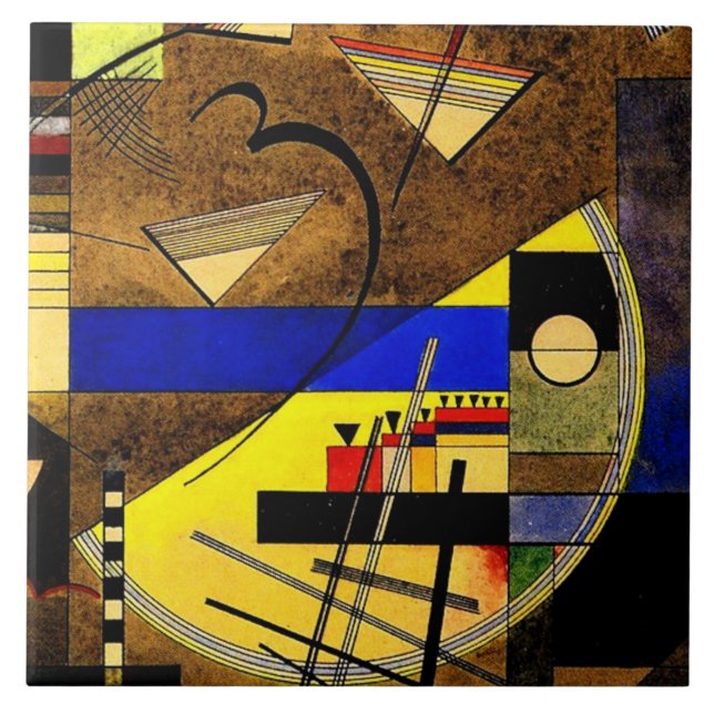 Azulejo Kandinsky - Festes III, arte abstracto (Frente)