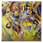 Azulejo Kandinsky - Fuga, pintura abstracta,<br><div class="desc">La famosa pintura de Wassily Kandinsky,  Fuga,  1914.</div>