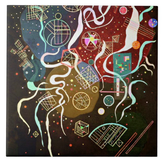 Azulejo Kandinsky, Movimiento I, Cubierta Cerámica (Frente)