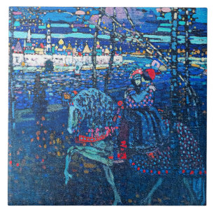 Azulejo Kandinsky - Pareja a Caballo