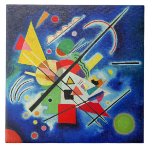Azulejo Kandinsky - Pintura azul