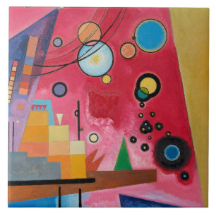 Azulejo Kandinsky - Rojo Intenso