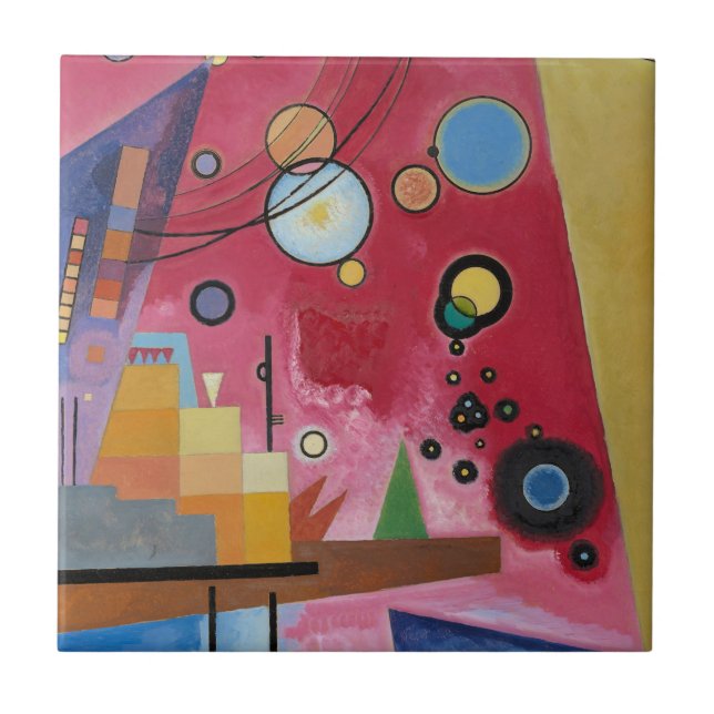 Azulejo Kandinsky - Rojo pesado (Frente)