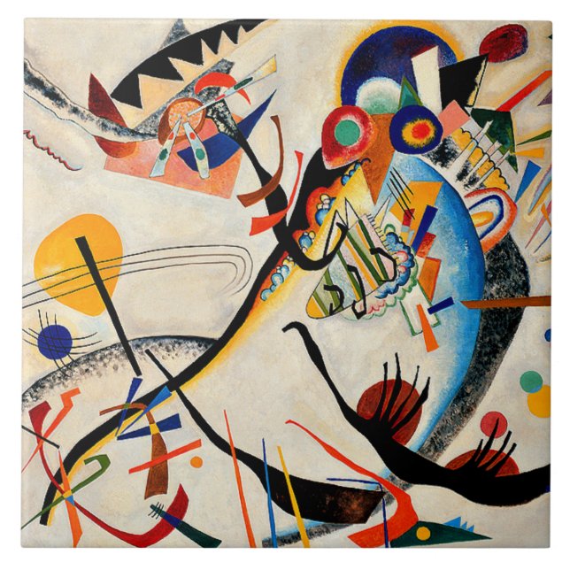 Azulejo Kandinsky - Segmento azul (Frente)