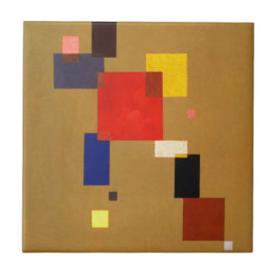 Azulejo Kandinsky Trece Rectángulos Resumen Pintura