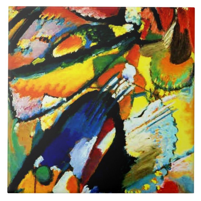 Azulejo Kandinsky - Un Ángel del Último Juicio,  (Frente)