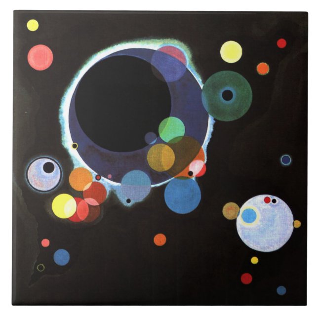 Azulejo Kandinsky - Varios Círculos (Frente)
