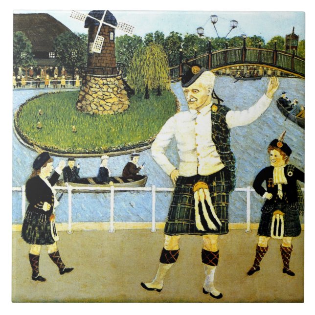 Azulejo Kane - Día del whisky en Kennywood (Frente)