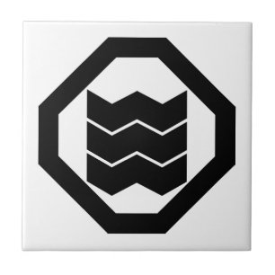 Azulejo Kanji con forma de contracción para tres en Oshiki