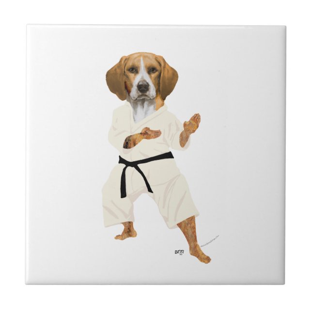 Azulejo Karate Beagle (Frente)