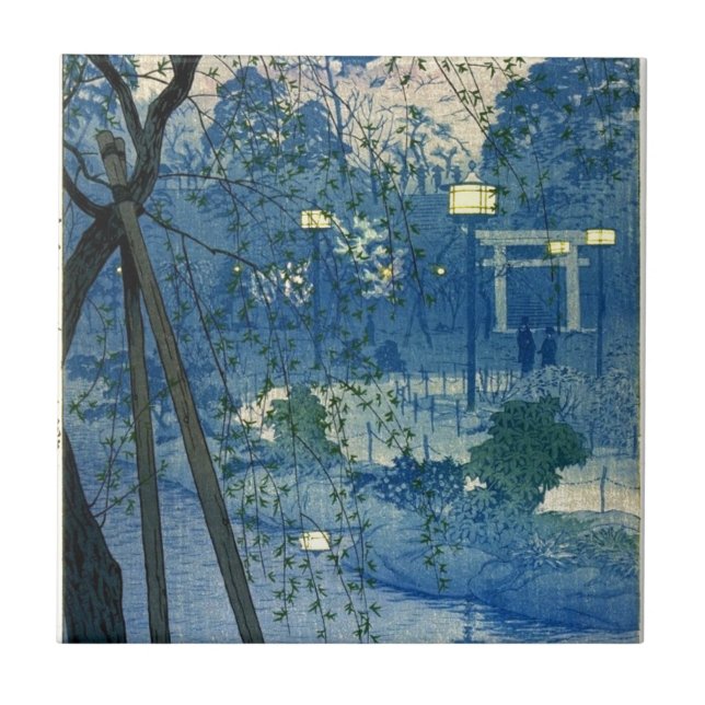 Azulejo KASAMATSU, Shiro (1898-1991) Arte japonés de época (Frente)