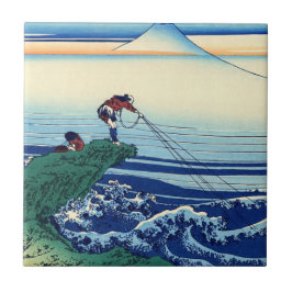 Azulejo Katsushika Hokusai - Kajikazawa en la provincia de