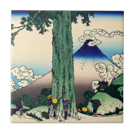 Azulejo Katsushika Hokusai - Paso de Mishima en la provinc