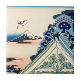 Azulejo Katsushika Hokusai - Templo Asakusa Honganji, Edo
