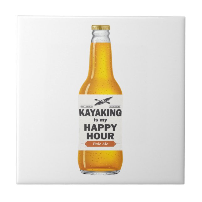 Azulejo Kayak Es Mi Hora Feliz (Frente)