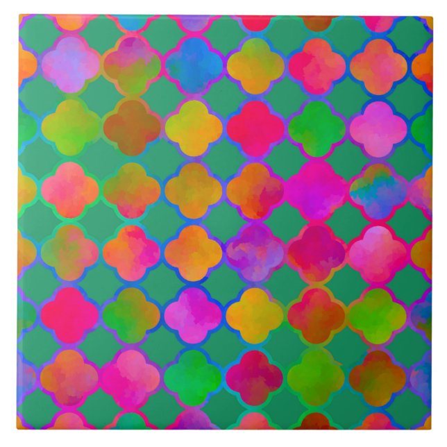 Azulejo Kazbar Color Mar Verde (Frente)
