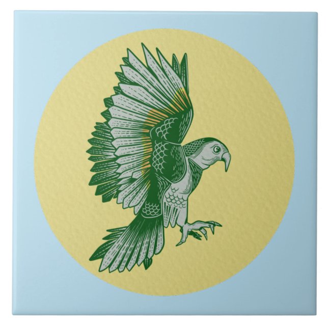 Azulejo Kea New Zealand Bird (Frente)
