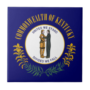 Azulejo Kentucky: Bandera del estado de la Commonwealth de