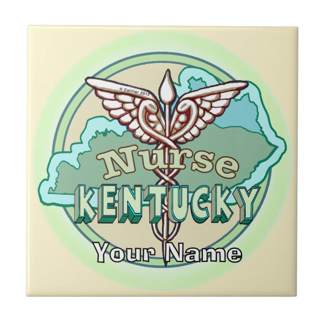 Azulejo Kentucky Caduceus Nurse Tile (Frente)