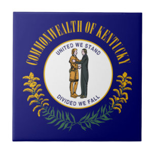 Azulejo Kentucky: Commonwealth del Bluegrass Bandera del e