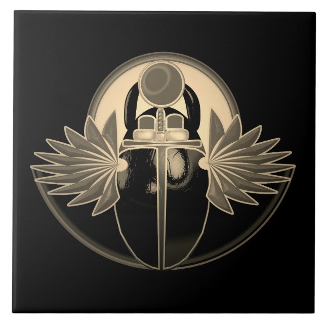 Azulejo Kherpi Dios del Sol Naciente, Antiguo Egipto (Frente)