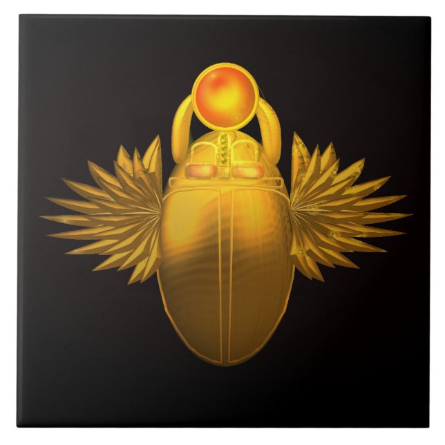 Azulejo Kherpi Dios del Sol Naciente, Antiguo Egipto (Frente)