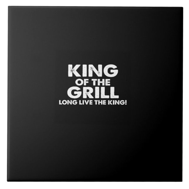 Azulejo king of the grill long live the king (Frente)