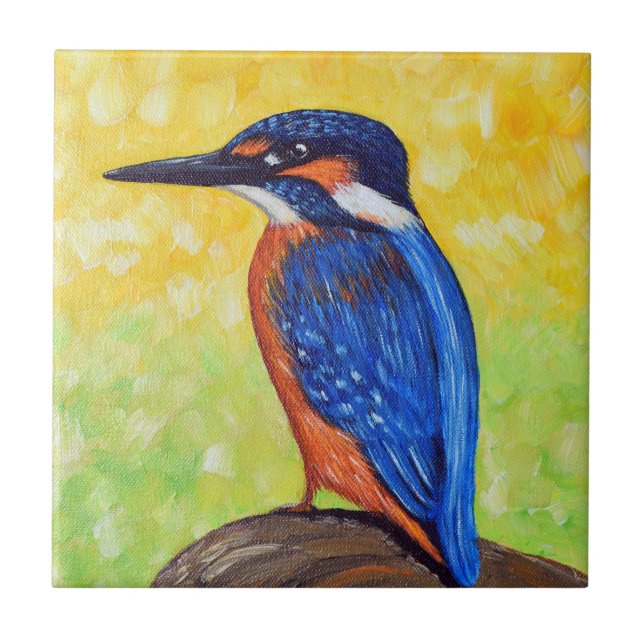 Azulejo Kingfisher Painting (Frente)