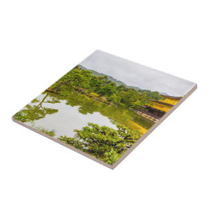 Azulejo Kinkaku-ji O Pabellón Y Estanques De Oro, Kioto