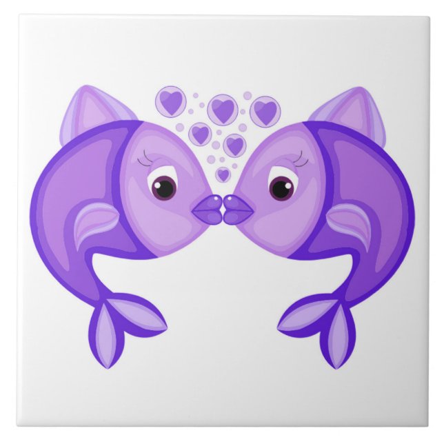 AZULEJO KISSING FISH (Frente)