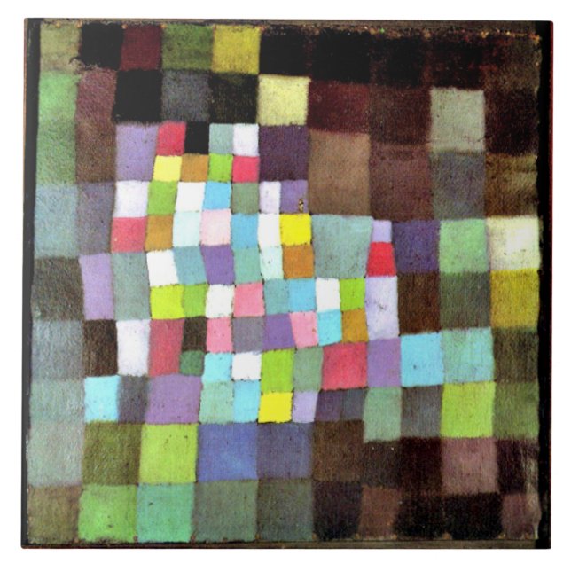 Azulejo Klee - Abstracción con Referencia (Frente)